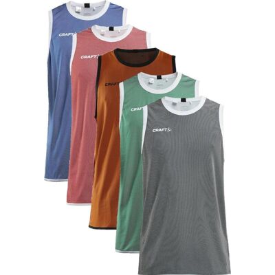 Craft 1911109 Progress Reversible Basket Singlet M Herre Club Cobolt/white L Craft 1911109 Progress Reversible Basket Singlet M Herre Club Cobolt/white L