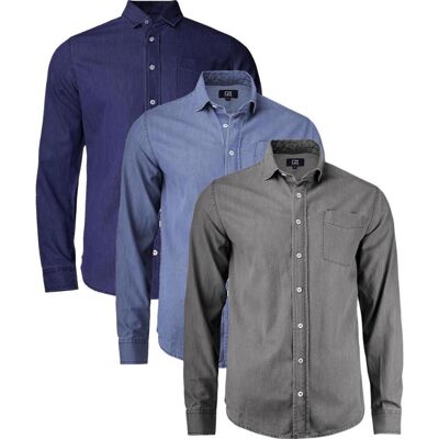 Cutter & Buck 352404 Ellensburg Denim Shirt Denim Grey S Cutter & Buck 352404 Ellensburg Denim Shirt Denim Grey S