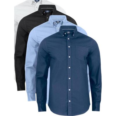 Cutter & Buck 352406 Hansville Shirt Men Blue Oxford M Cutter & Buck 352406 Hansville Shirt Men Blue Oxford M