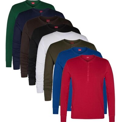 Engel 9257-565 Extend Grandad Langærmet T-Shirt / Arbejds T-Shirt Forest Green M Engel 9257-565 Extend Grandad Langærmet T-Shirt / Arbejds T-Shirt Forest Green M