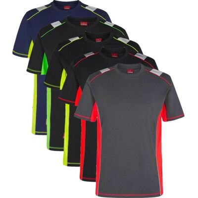 Engel 9870-258 Cargo T-Shirt / Arbejds T-Shirt Blue Ink/gul Xs Engel 9870-258 Cargo T-Shirt / Arbejds T-Shirt Blue Ink/gul Xs