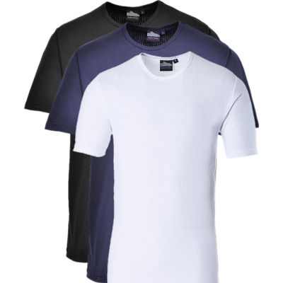 Portwest B120 Thermo T-Shirt, Korte Ærmer 2xl Sort Portwest B120 Thermo T-Shirt, Korte Ærmer 2xl Sort