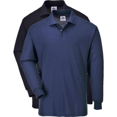 Portwest B212 Polo T-Shirt M. Lange Ærmer Xs Navy Portwest B212 Polo T-Shirt M. Lange Ærmer Xs Navy