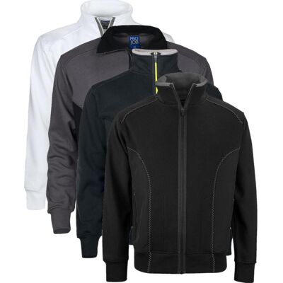 Projob 642121 2121 Sweatshirt Med Lynlås / Arbejdstrøje Grey Xs Projob 642121 2121 Sweatshirt Med Lynlås / Arbejdstrøje Grey Xs