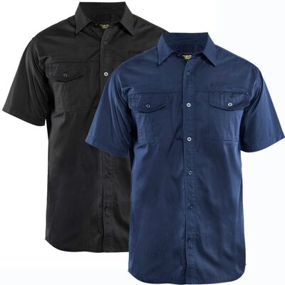 Blåklåder Blåkläder 3296 Twill Skjorte Kort Ærme / Twill Skjorte Kort Ærme - M - Marineblå Blåklåder Blåkläder 3296 Twill Skjorte Kort Ærme / Twill Skjorte Kort Ærme - M - Marineblå