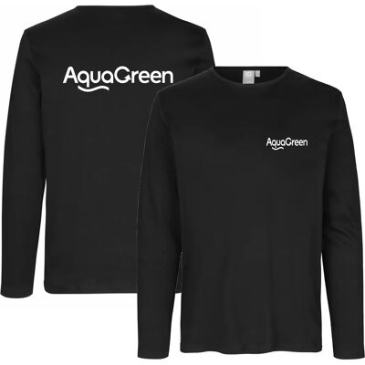 ID Identity Id Langærmet T-Shirts I Sort ( Incl. Lille Hvid Aquagreen Logo På V/bryst Og Stort Hvid Logo På Ryg )-Sort-3xl ID Identity Id Langærmet T-Shirts I Sort ( Incl. Lille Hvid Aquagreen Logo På V/bryst Og Stort Hvid Logo På Ryg )-Sort-3xl
