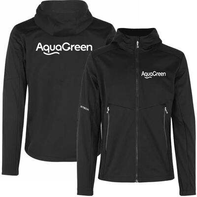 ID Identity Id Herre Softshell Jakke I Sort ( Incl. Lille Hvid Aquagreen Logo På V/bryst Og Stort Hvid Logo På Ryg )-Sort-3xl ID Identity Id Herre Softshell Jakke I Sort ( Incl. Lille Hvid Aquagreen Logo På V/bryst Og Stort Hvid Logo På Ryg )-Sort-3xl