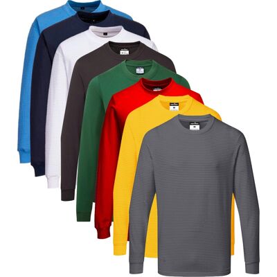 Portwest As22 Antistatisk Esd Langærmet T-Shirt-Gul-M Portwest As22 Antistatisk Esd Langærmet T-Shirt-Gul-M