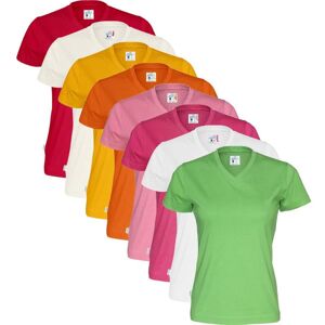 Cottover 141021 T-Shirt V-Hals Dame Cerise L