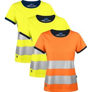 Projob 646012 6012 Dame T-Shirt En Iso 20471 Klasse 2 / Arbejds T-Shirt Orange/black 2xl