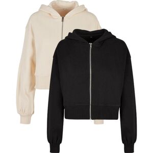 Build Your Brand Beige Oversized Lynlåsjakke - Jakke Build Your Brand Beige Oversized Lynlåsjakke - Jakke