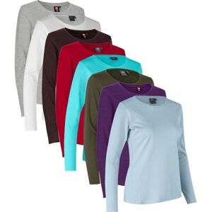ID 0509 Hvid Fitted langærmet bomuld T-shirt ID 0509 Hvid Fitted langærmet bomuld T-shirt