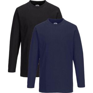 Portwest B196 Langærmet T-Shirt Sort Xxl Portwest B196 Langærmet T-Shirt Sort Xxl