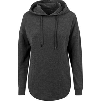 Build Your Brand By037, Dame Hættetrøje - Ladies´ Oversized Hoody - Trækul (Lyng) - Xs Build Your Brand By037, Dame Hættetrøje - Ladies´ Oversized Hoody - Trækul (Lyng) - Xs