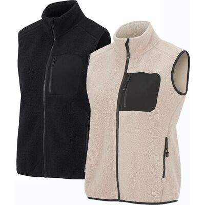 D.A.D. 139563 Roxby Vest Dame / Vest I Pile Fleece-Sand-Xl D.A.D. 139563 Roxby Vest Dame / Vest I Pile Fleece-Sand-Xl