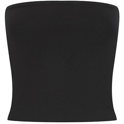Sf Women Sf115 Bandeau Top Til Kvinder - Black - S Sf Women Sf115 Bandeau Top Til Kvinder - Black - S