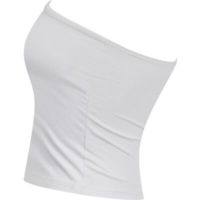 Sf Women Sf115 Bandeau Top Til Kvinder - White - Xxl Sf Women Sf115 Bandeau Top Til Kvinder - White - Xxl