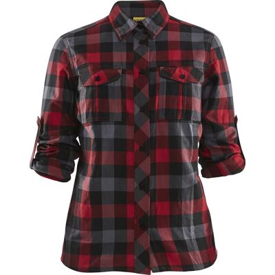 Blåklåder Blåkläder 3209 Dame Flannel Skjorte / Dame Flannel Skjorte - M - Rød/sort Blåklåder Blåkläder 3209 Dame Flannel Skjorte / Dame Flannel Skjorte - M - Rød/sort
