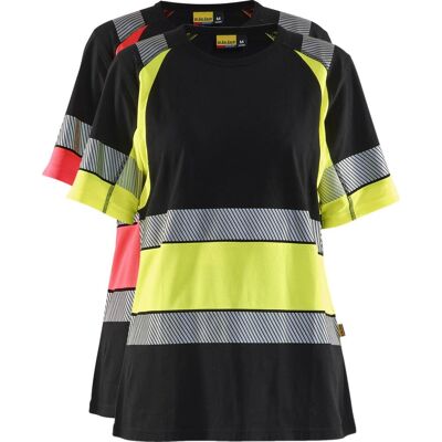 Blåklåder Blåkläder 3410 Dame High Vis T-Shirt / Dame High Vis T-Shirt - 3xl - Sort/high Vis Rød Blåklåder Blåkläder 3410 Dame High Vis T-Shirt / Dame High Vis T-Shirt - 3xl - Sort/high Vis Rød