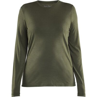 Blåkläder Dame Langærmet T-Shirt Merinould 35391743 - Skovgrøn - L Blåkläder Dame Langærmet T-Shirt Merinould 35391743 - Skovgrøn - L
