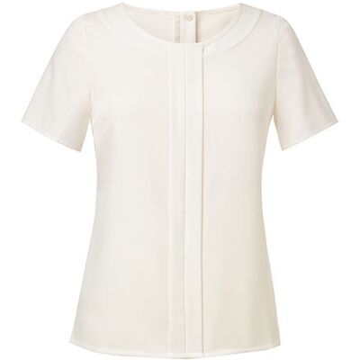 Brook Taverner Br801, Skjorter Women´s Felina Short Sleeve Blouse - Creme - 26 (54) Brook Taverner Br801, Skjorter Women´s Felina Short Sleeve Blouse - Creme - 26 (54)