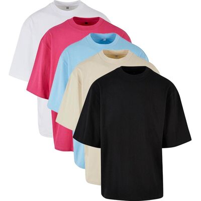 Build Your Brand BY256 Rosa Oversized T-Shirt - Kvinder & Mænd Build Your Brand BY256 Rosa Oversized T-Shirt - Kvinder & Mænd