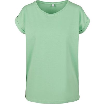 Build Your Brand By021, T-Shirts Ladies´ Extended Shoulder Tee - Neo Mint - 2xl Build Your Brand By021, T-Shirts Ladies´ Extended Shoulder Tee - Neo Mint - 2xl