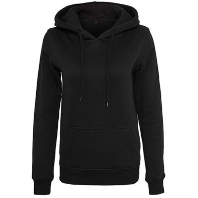 Build Your Brand By026, Dame Heavy Hoodie - Hættetrøje - Sort - S Build Your Brand By026, Dame Heavy Hoodie - Hættetrøje - Sort - S
