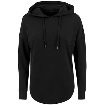 Build Your Brand By037, Dame Hættetrøje - Ladies´ Oversized Hoody - Sort - Xs Build Your Brand By037, Dame Hættetrøje - Ladies´ Oversized Hoody - Sort - Xs