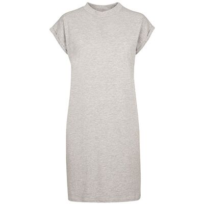 Build Your Brand By101, Kjoler Ladies´ Turtle Extended Shoulder Dress - Heather Gray - M Build Your Brand By101, Kjoler Ladies´ Turtle Extended Shoulder Dress - Heather Gray - M