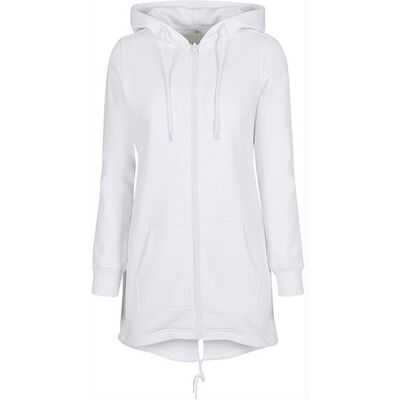 Build Your Brand By148, Dame Sweat Parka Med Hætte - Hvid - S Build Your Brand By148, Dame Sweat Parka Med Hætte - Hvid - S