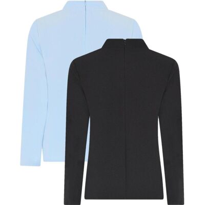 Cc55 51468 Avignon Wowen Ladies Blouse High Neck Ls Dame Light Blue S Cc55 51468 Avignon Wowen Ladies Blouse High Neck Ls Dame Light Blue S