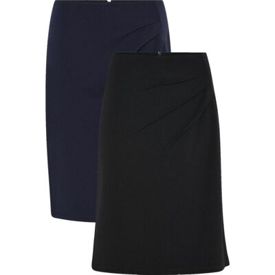 Cc55 51470 Rome Women´s Skirt Knee Length With Pleats Dame Dark Navy Night 2xl Cc55 51470 Rome Women´s Skirt Knee Length With Pleats Dame Dark Navy Night 2xl
