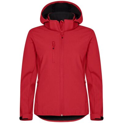 Clique 200917 Classic Softshell Hoodie Lady / Softshell Dame Jakke Med Aftagelig Hætte - Rød - Xl Clique 200917 Classic Softshell Hoodie Lady / Softshell Dame Jakke Med Aftagelig Hætte - Rød - Xl
