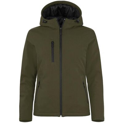 Clique 20953 Padded Hoodie Softshell Lady / Dame Hættetrøje - Fog Green - M Clique 20953 Padded Hoodie Softshell Lady / Dame Hættetrøje - Fog Green - M