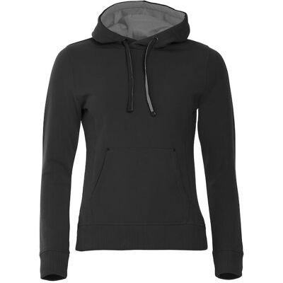 Clique 21042 Classic Hoodie Ladies / Dame Hættetrøje - Sort - M Clique 21042 Classic Hoodie Ladies / Dame Hættetrøje - Sort - M