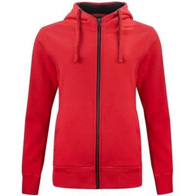 Clique 21045 Classic Hoodie Full Zip Ladies / Dame Hættetrøje - Rød - M Clique 21045 Classic Hoodie Full Zip Ladies / Dame Hættetrøje - Rød - M