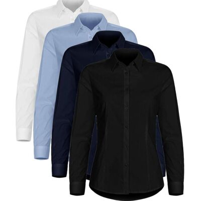 Clique 27961 Stretch Shirt Ls Lady Black M Clique 27961 Stretch Shirt Ls Lady Black M
