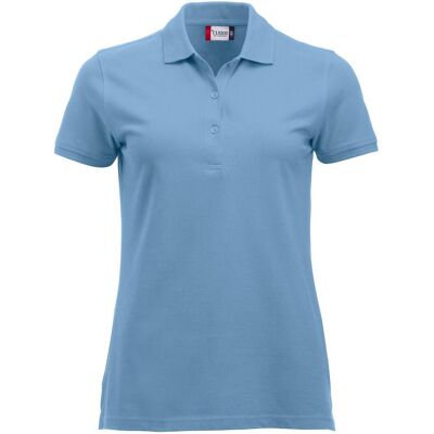 Clique Classic Marion Lyseblå Kortærmet Bomuldspolo - Polo Shirt Clique Classic Marion Lyseblå Kortærmet Bomuldspolo - Polo Shirt