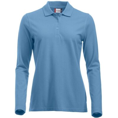 Clique - Classic Marion Polo Long Sleeve - Lyseblå Clique - Classic Marion Polo Long Sleeve - Lyseblå