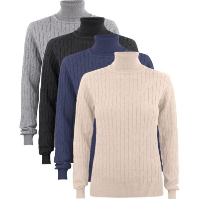 Cutter & Buck 355423 Blakely Rollerneck Ladies / Rullekrave Greymel Xl Cutter & Buck 355423 Blakely Rollerneck Ladies / Rullekrave Greymel Xl