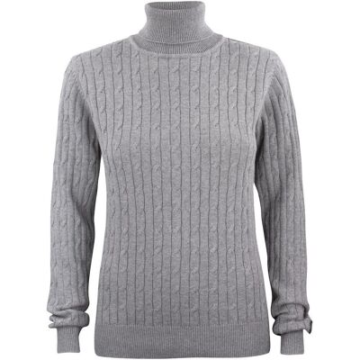 Cutter & Buck 355423 Blakely Rollerneck Ladies / Dame Rullekrave Striktrøje - Greymel - Xl Cutter & Buck 355423 Blakely Rollerneck Ladies / Dame Rullekrave Striktrøje - Greymel - Xl