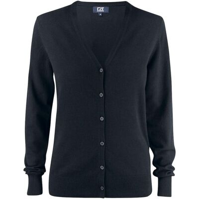 Cutter & Buck 355425 Oakville Cardigan - Dame Ladies - Black - M Cutter & Buck 355425 Oakville Cardigan - Dame Ladies - Black - M