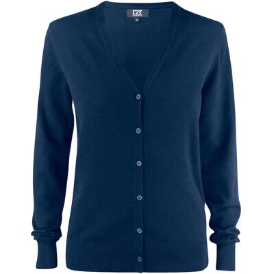 Cutter & Buck 355425 Oakville Cardigan - Dame Ladies - Dark Navy - Xl Cutter & Buck 355425 Oakville Cardigan - Dame Ladies - Dark Navy - Xl