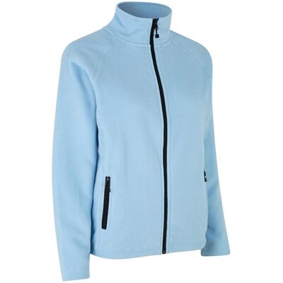 ID Identity Id 0805 Cardigan Mikrofleece Dame / Fleecejakke - Lys Blå - 3xl ID Identity Id 0805 Cardigan Mikrofleece Dame / Fleecejakke - Lys Blå - 3xl