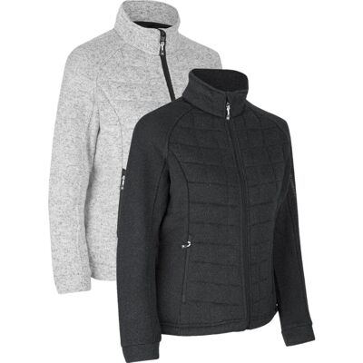ID Identity Id 0827 Fleecejakke Quiltet Dame-Grafit Melange-3xl ID Identity Id 0827 Fleecejakke Quiltet Dame-Grafit Melange-3xl