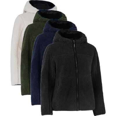 ID Identity Id 0829 Pile Fleece Jakke Dame-Sort-3xl ID Identity Id 0829 Pile Fleece Jakke Dame-Sort-3xl