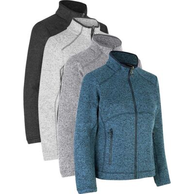 ID Identity Id 0848 Zip-N-Mix Fleece Melange Dame-Grafit Melange-M ID Identity Id 0848 Zip-N-Mix Fleece Melange Dame-Grafit Melange-M