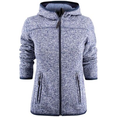 James Harvest 2122034 Santa Ana Dame / Fleecejakke Med Hætte - Navy Melange - Xxl James Harvest 2122034 Santa Ana Dame / Fleecejakke Med Hætte - Navy Melange - Xxl
