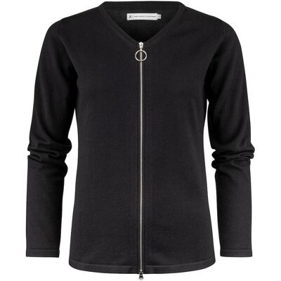 James Harvest 2122511 Ashland Cardigan Dame / Striktrøje / Trøje - Black - Xs James Harvest 2122511 Ashland Cardigan Dame / Striktrøje / Trøje - Black - Xs